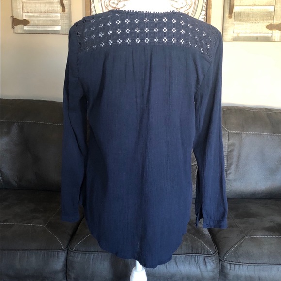 J Crew Embroidered Peasant Top - Picture 3 of 5